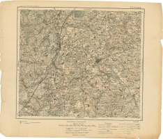 Swenzjany (Święciany) - niemiecka mapa sztabowa z 1921 r. w skali 1:100000. Arkusz obejmuje okolice miejscowości: Łyntupy, Nowe Święciany, Święciany. Mapa z kolekcji Jacka Szulskiego.