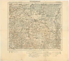 Goduzischki (Hoduciszki) - niemiecka mapa sztabowa z 1917 r. w skali 1:100000. Arkusz obejmuje okolice miejscowo¶ci: Hoduciszki, Komaje. Mapa z kolekcji Jacka Szulskiego.