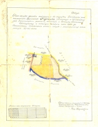 Plan-mapa za¶cianka Klonówka (czê¶æ maj±tku Sorokpol) z 1920-1921 r. Kopiê dokumentu udostêpni³ nam p. Andrzej Karziewicz - serdecznie dziêkujemy! /The scheme-map of Klonówka estate (part of Sorokpol estate) from 1920-1921. The copy of the document was received from Mr Andrzej Karziewicz - Thank You!/