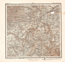 Rosyjska mapa sztabowa czê¶ci powiatów ¶wiêciañskiego i wileñskiego z 1915 r. (odwzorowanie topograficzne sprawdzone w latach 1896-1898). Arkusz obejmuje okolice miejscowo¶ci: Bujwidze, Korko¿yszki, Niemenczyn, Podbrodzie, Rubno. Mapa z kolekcji Jacka Szulskiego.