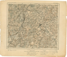 Swenzjany (¦wiêciany) - niemiecka mapa sztabowa z 1921 r. w skali 1:100000. Arkusz obejmuje okolice miejscowo¶ci: £yntupy, Nowe ¦wiêciany, ¦wiêciany. Mapa z kolekcji Jacka Szulskiego.