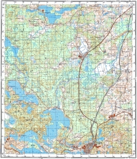 Игналина (Ignalina, Ignalino) - radziecka mapa z 1984 r. w skali 1:50000 - arkusz obejmuje okolice miejscowo¶ci Ignalino - kopiê mapy przes³a³ nam p. Petras Kibickis - serdecznie dziêkujemy - nuo¹ird¾iai dėkojame!