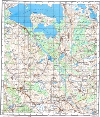 Науясис Даугелишкис (Naujasis Daugėli¹kis, Nowe Daugieliszki) - radziecka mapa z 1984 r. w skali 1:50000 - arkusz obejmuje okolice miejscowo¶ci Nowe Daugieliszki - kopiê mapy przes³a³ nam p. Petras Kibickis - serdecznie dziêkujemy - nuo¹ird¾iai dėkojame!